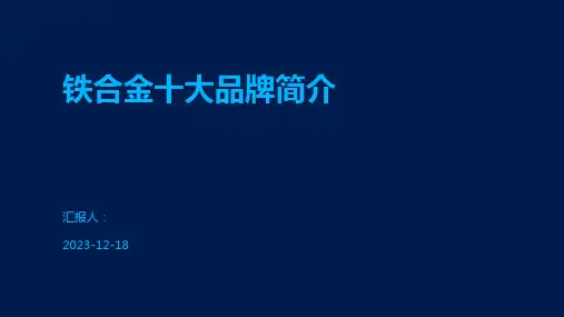 铁合金十大品牌简介