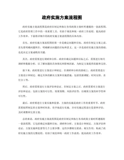 政府实施方案流程图