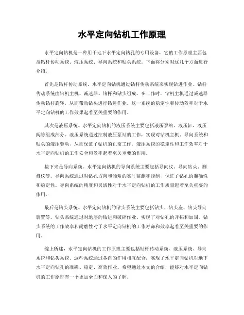 水平定向钻机工作原理