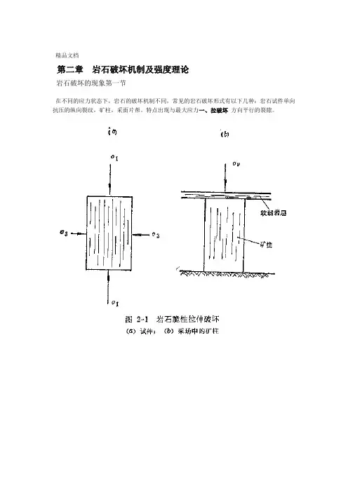 东北大学岩石力学讲义第二章岩石破坏机制及强度理论