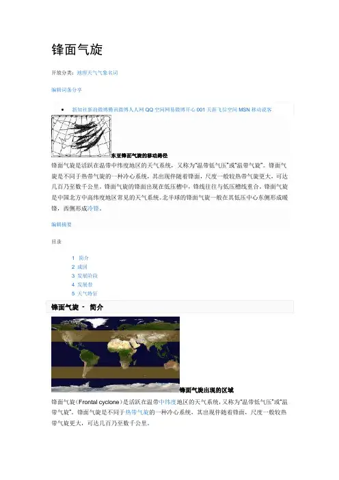 锋面气旋