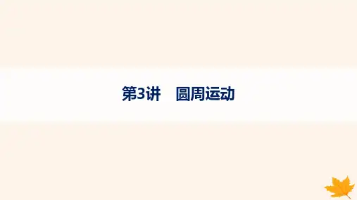 高考物理一轮总复习第4章抛体运动与圆周运动第3讲圆周运动课件
