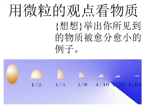 九年级化学用微粒的观点看物质3(20200806100750)