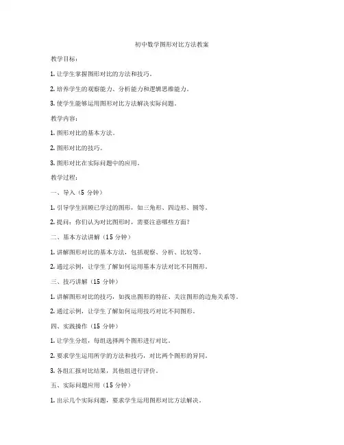 初中数学图形对比方法教案