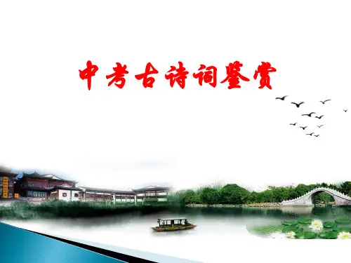 中考语文总复习：《古诗词鉴赏》ppt课件