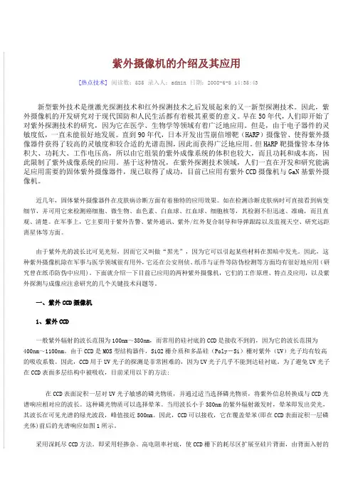 紫外摄像机的介绍及其应用