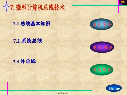总线基本知识(共34张PPT)