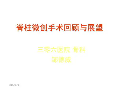 L1.1-03脊柱微创手术回顾与展望