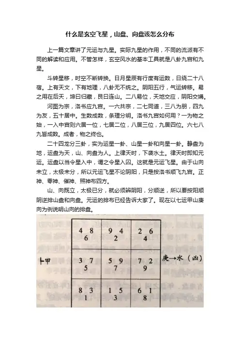 什么是玄空飞星，山盘、向盘该怎么分布