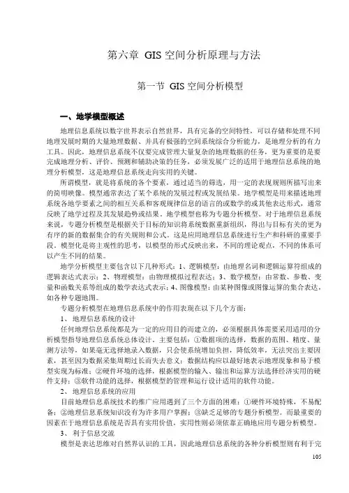 第六章 GIS空间分析原理与方法
