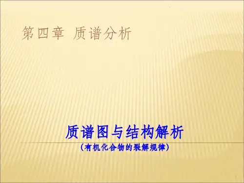 重要有机物的质谱图及裂解规律