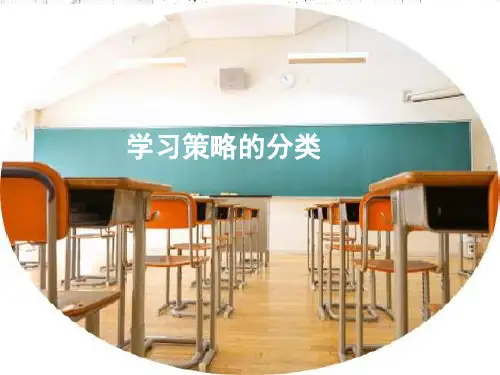 学习策略的分类