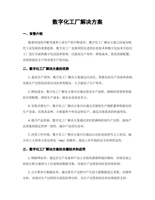 数字化工厂解决方案