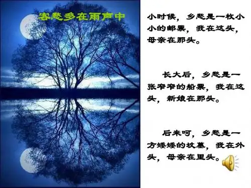 听听那冷雨ppt实用课件78