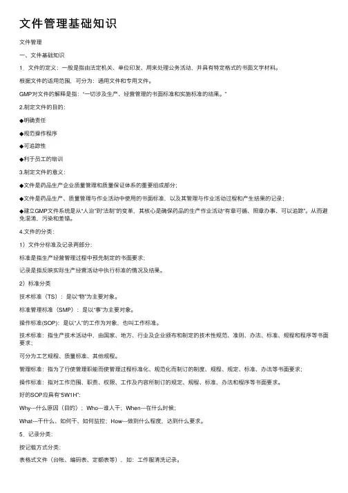 文件管理基础知识