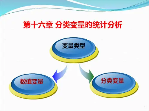 分类变量的统计分析