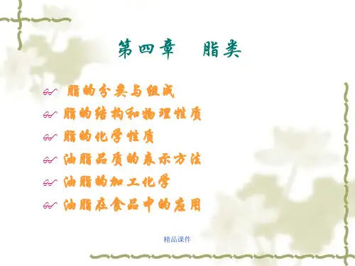 食品化学第四章脂类  ppt课件