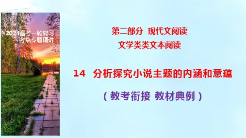 14 探究小说的主题意蕴-高考语文一轮复习之文学类文本阅读(全国通用)