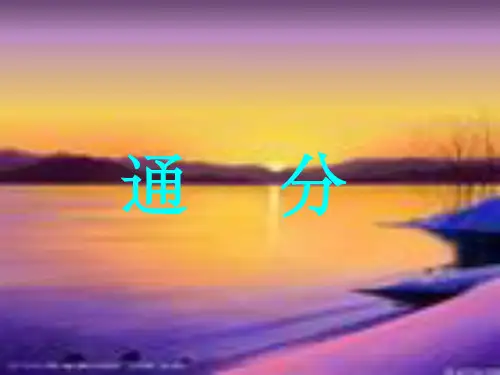小学数学基本知识---通分PPT课件