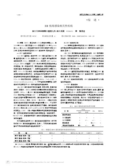 EB病毒感染相关性疾病