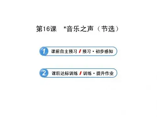 4.4 音乐之声(节选) 课件(新人教版九年级下)(1)