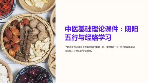 中医基础理论课件：阴阳五行与经络学习