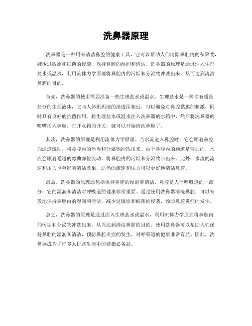 洗鼻器原理