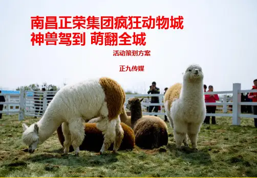 南昌正荣楼盘“萌翻全城+神兽驾到”疯狂动物城活动方案
