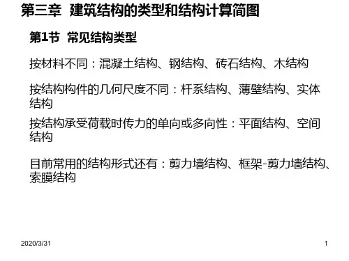 第三章--建筑结构的类型和结构计算简图 PPT课件