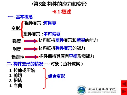 第八章 构件的应力和变形-PPT精选