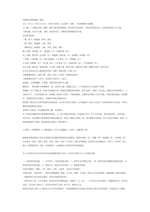 中国佛寺布局