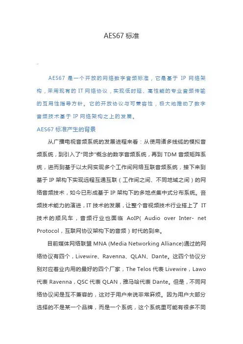 AES67标准