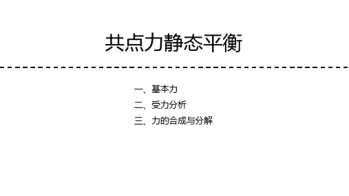2共点力静态平衡