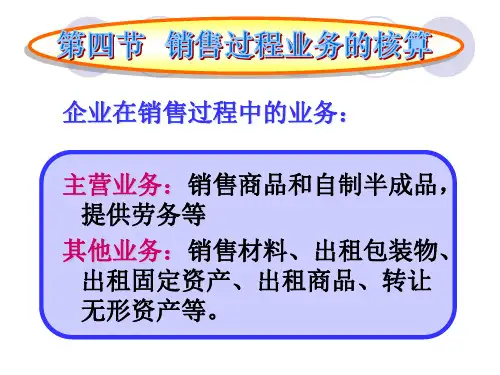 第六章制造业企业主要经济业务的核算2