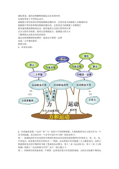 牛顿第一定律 和二力平衡的条件的复习课