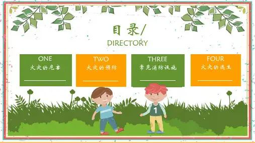 小学生消防培训ppt课件