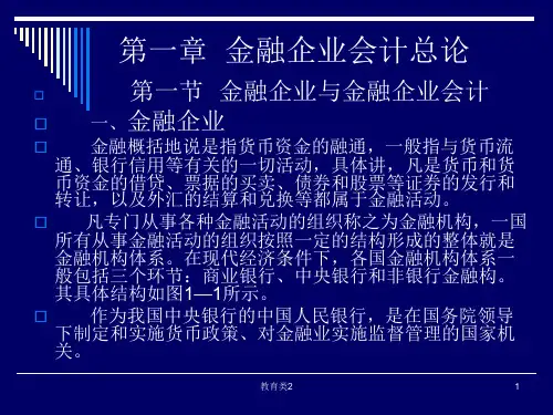 金融企业会计1-4章(沐风教学)