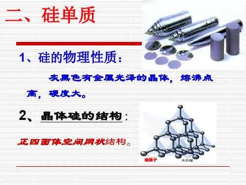 硅及其重要化合物