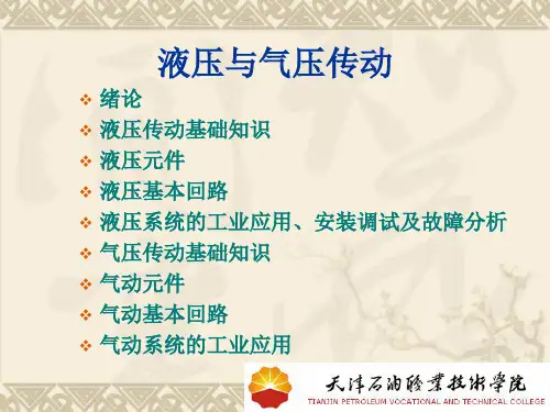 1.1液压传动的工作介质