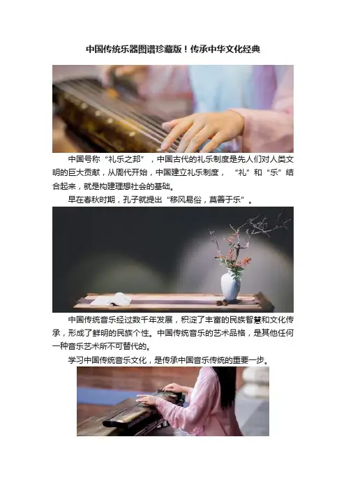 中国传统乐器图谱珍藏版！传承中华文化经典