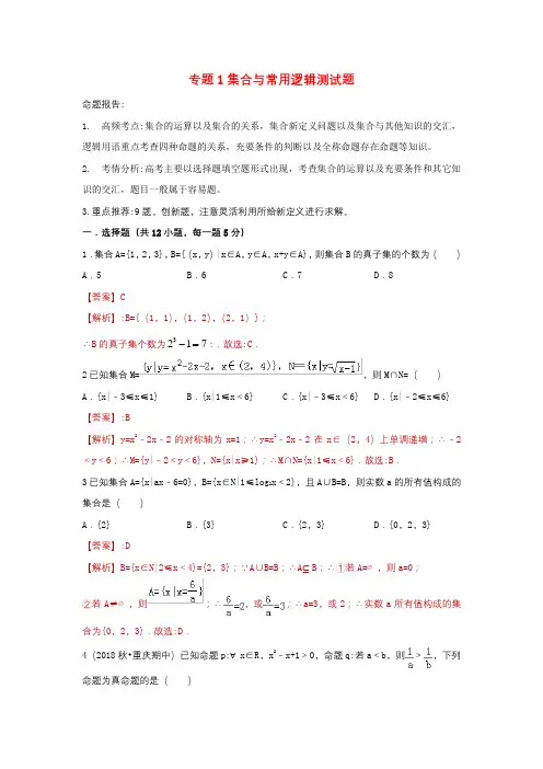 2019年高考数学艺术生百日冲刺专题全册合集(含答案)