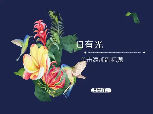 优秀课件《项脊轩志》ppt