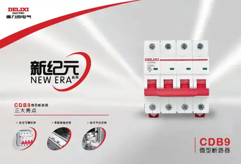 德力西电气 CDB9小型断路器产品样本2019年第5版 产品说明书