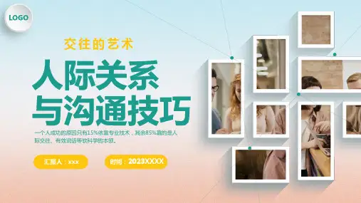 人际关系与沟通技巧PPT模板(内容全面)21页