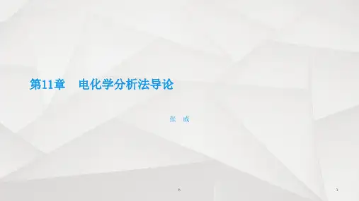 电化学分析法导论