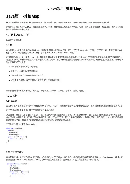 Java篇：树和Map
