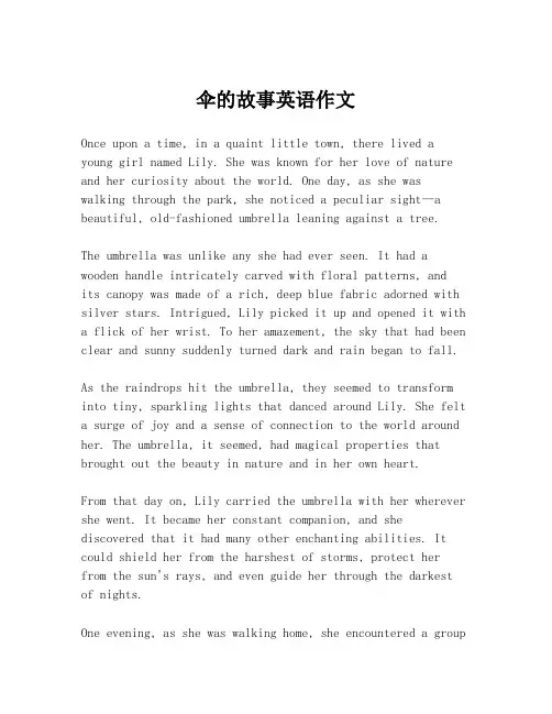 伞的故事英语作文