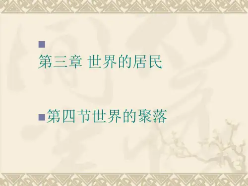 世界的聚落(优秀版)