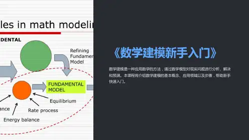 《数学建模新手入门》课件