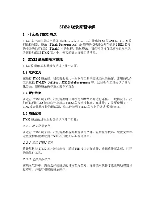 stm32烧录原理